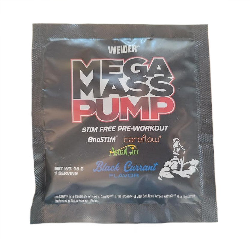 Mega Mass Pump, Black Currant - 18g (1 serving) - Weider