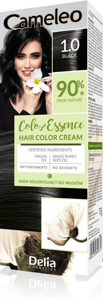 DELIA COSMETICS Cameleo Color Essence dažymo kremas Nr. 1.0 - juodas 1op. - Kosmetika