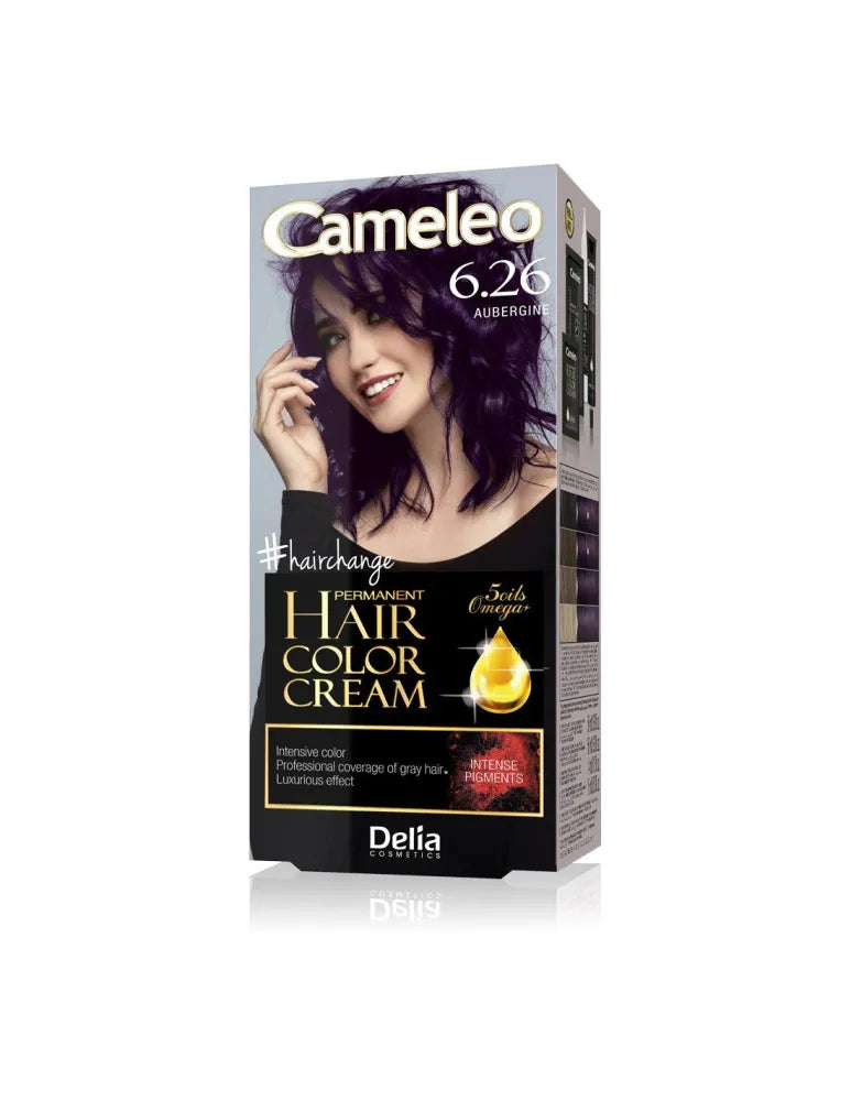 Delia Cosmetics Cameleo HCC Nuolatinė plaukų spalva Omega+ Nr. 6.26 Baklažanas 1op. - Kosmetika