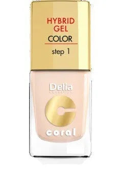 Delia Cosmetics Coral Hybrid Gel Nagų Lakas Nr. 20 Ivory 11ml - Kosmetika