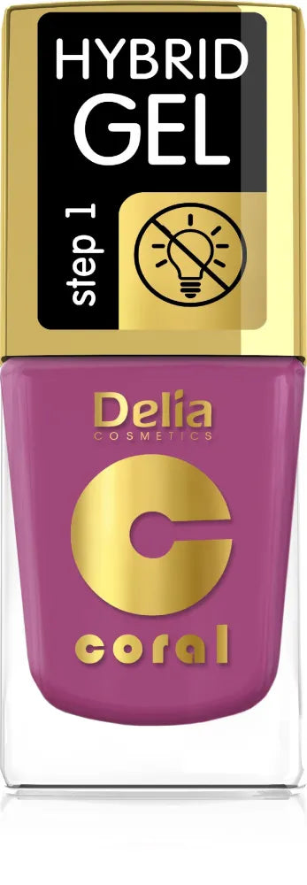 Delia Cosmetics Coral Hybrid Gel Nagų Lakas Nr. 70 11ml - Kosmetika
