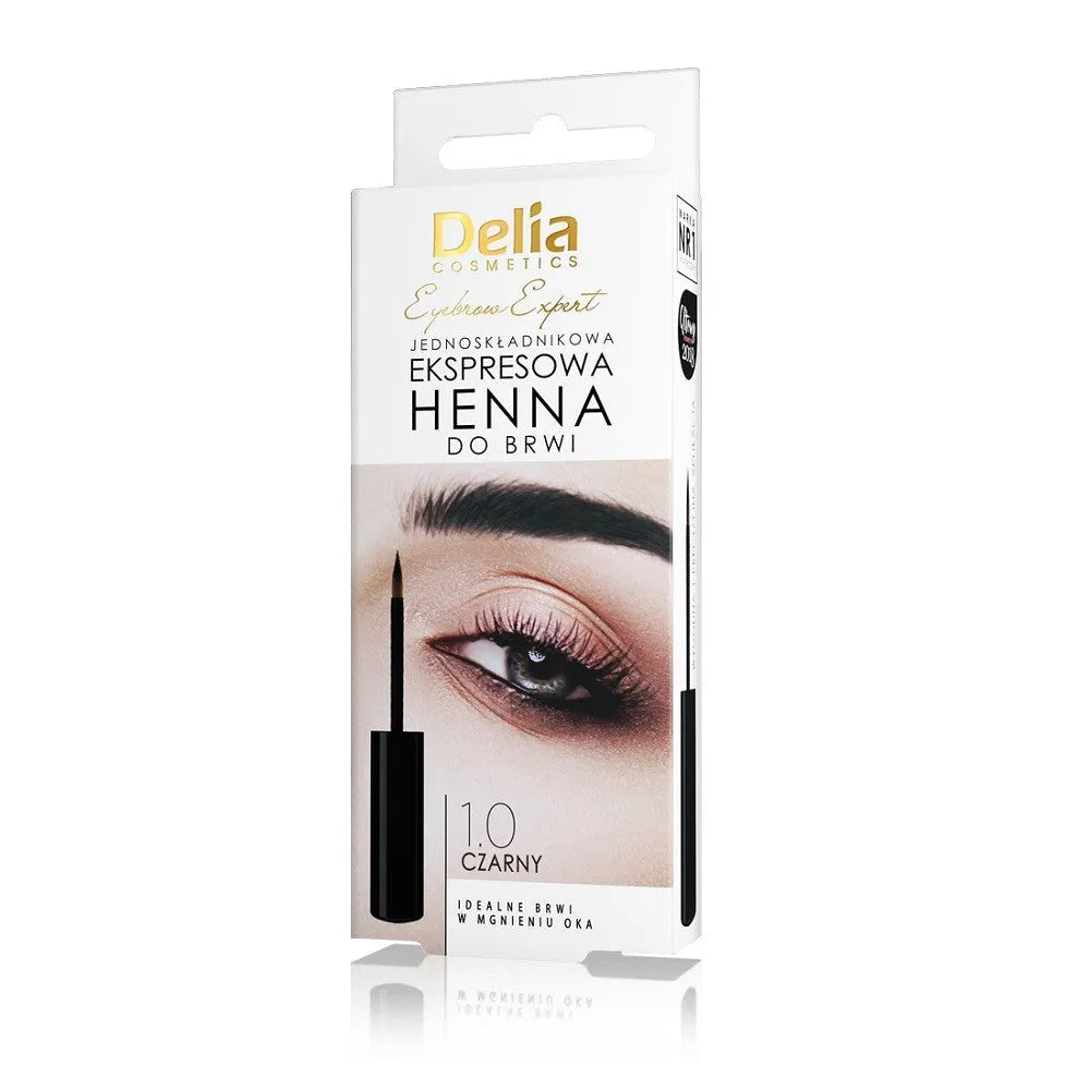 DELIA COSMETICS Eyebrow Expert Henna express Black - Kosmetika