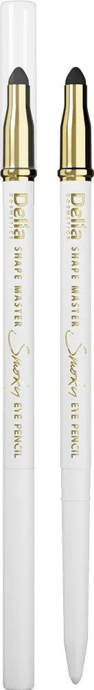 Delia Cosmetics Shape Master Eye Pencil with Sponge Smoky baltas 1vnt - Kosmetika