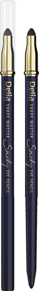 Delia Cosmetics Shape Master Eye Pencil with Sponge Smoky mėlynas 1 vnt. - Kosmetika