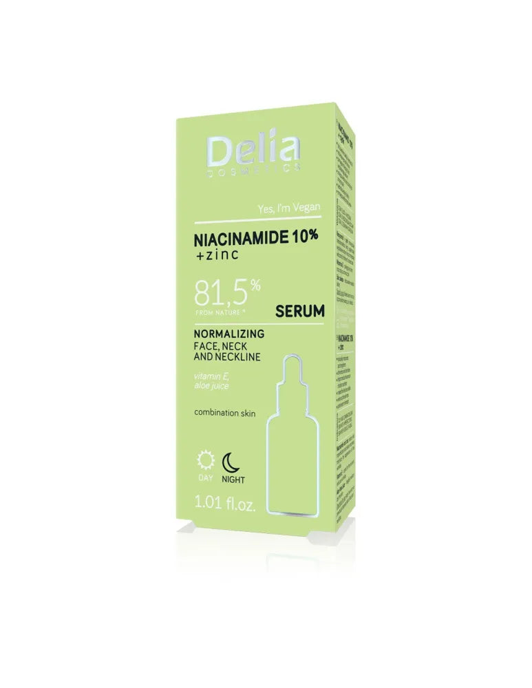 DELIA NORMALIZING SERUM WITH NIAC. IR CINKAS 30ml - Kosmetika
