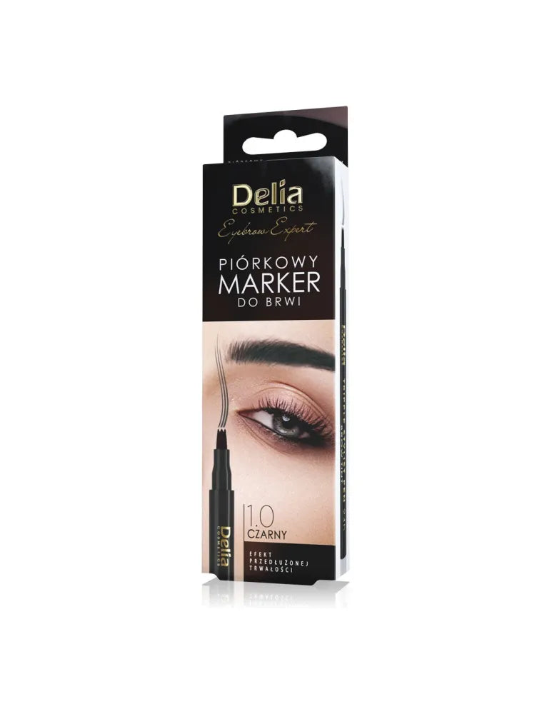 DELIA PIORKOWY EYEBROW MARKER JUODAS - Kosmetika