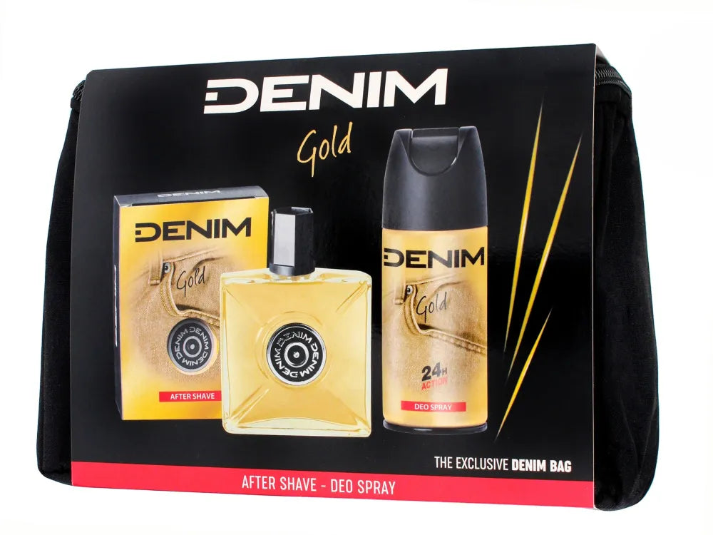 DENIM SET GOLD kosmetinė (vanduo p/gol + deo) - Kosmetika