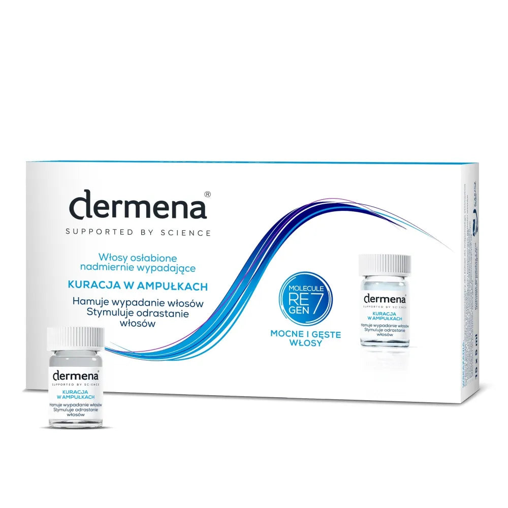 Dermena Hair Care Ampoule Treatment skirtas plaukų slinkimo prevencijai 15 x 5ml - Kosmetika