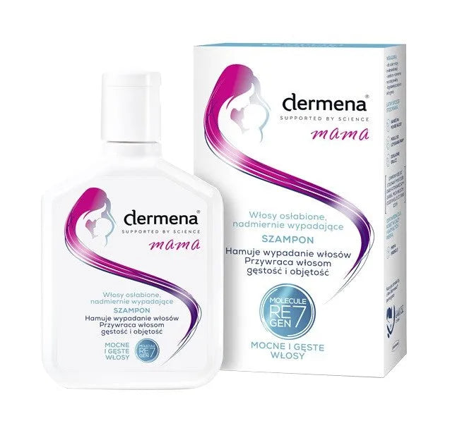 Dermena Supported By Science Mama šampūnas silpniems ir slenkantiems plaukams 200ml - Kosmetika