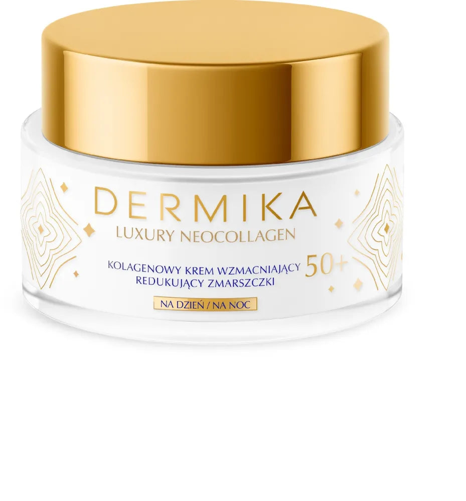 Dermika Luxury Neocollagen 50+ Kolageno stiprinimo kremas mažinantis raukšles dienai ir nakčiai 50ml - Kosmetika
