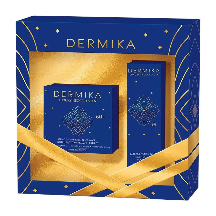 Dermika Luxury Neocollagen 60+ dovanų rinkinys (Dieninis ir naktinis kremas 50ml + Akių 15ml) - Kosmetika