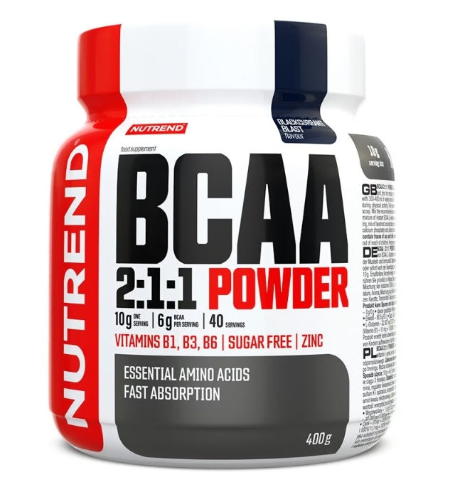 BCAA 2:1:1 Powder, Blackcurrant Blast - 400g - Nutrend