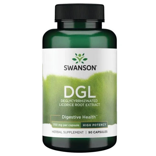 DGL - Saldymedžio šaknų ekstraktas - Virškinimui - 700 mg - N90 - Swanson - Papildai