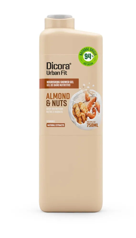 DICORA Dušo gelis su migdolais ir graikiniais riešutais 750 ml - Kosmetika
