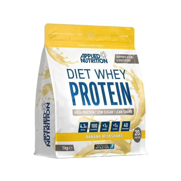 Diet Whey Banana Milkshake - 1000g - Applied Nutrition - Sporto papildai