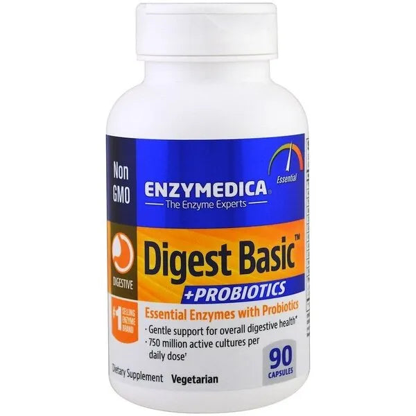 Digest Basic + Probiotics - 90 caps - Enzymedica - Papildai