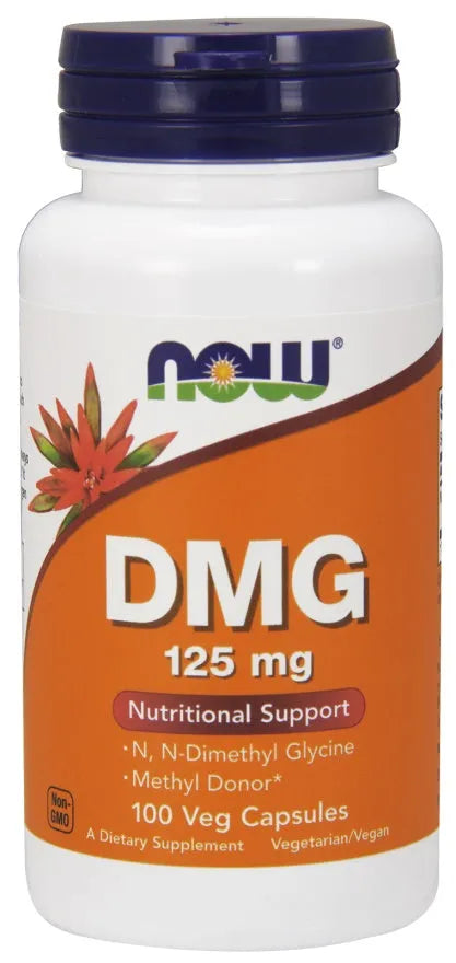 DMG (Dimethylglycine) 125mg - 100 vcaps - NOW Foods - Papildai