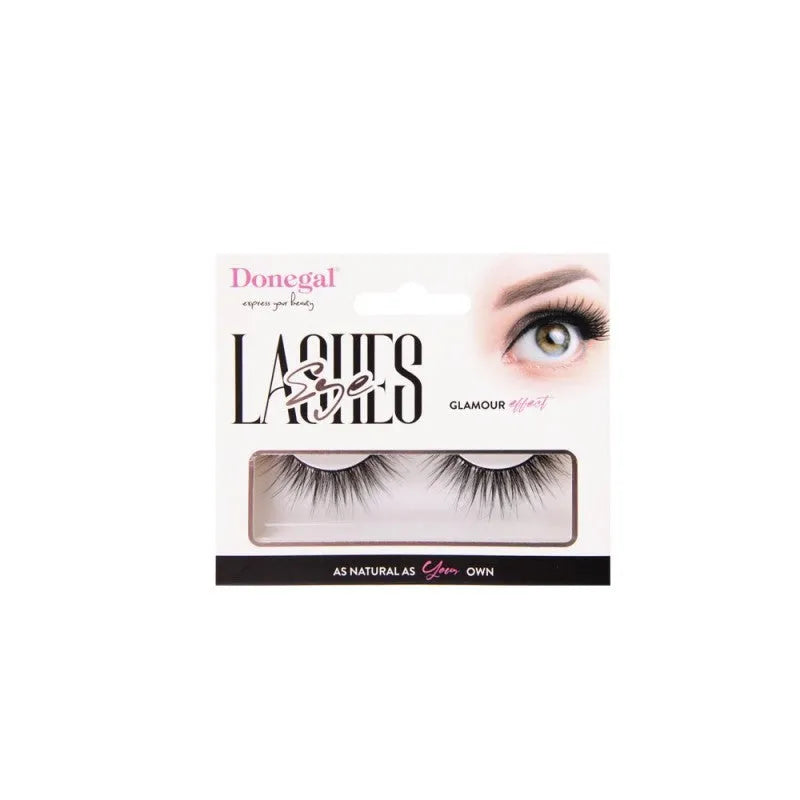 DONEGAL Glamor Effect False Eyelashes on a strip (4482) 1 pakelis. - Kosmetika
