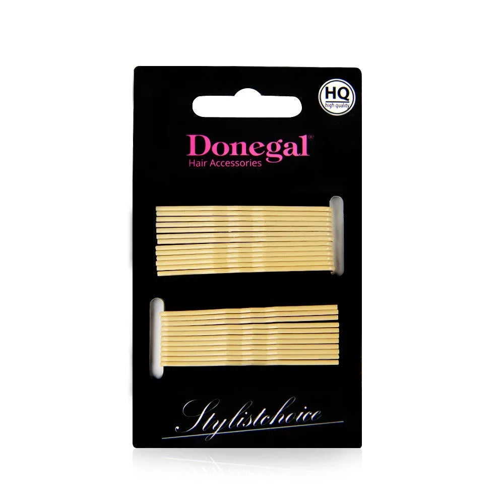 DONEGAL HQ plaukų segtukas 5cm smėlio spalvos (5092) 1 pakuotė-24 vnt - Kosmetika
