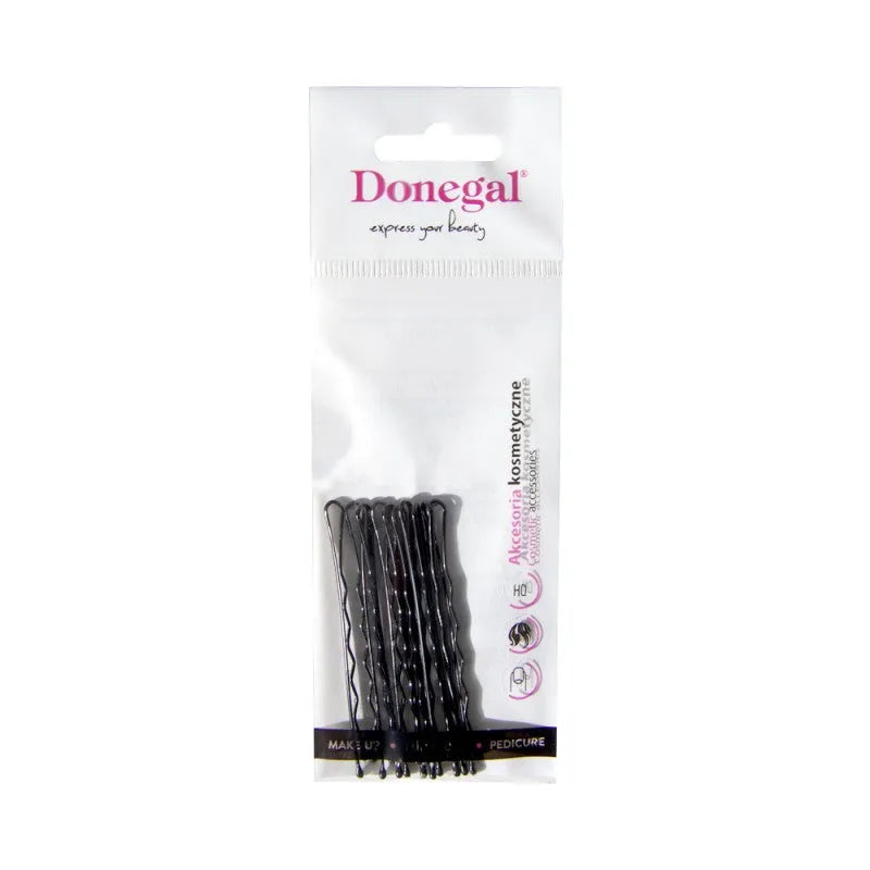 DONEGAL ilgi plaukų segtukai - juodi (5093) 1 pakuotė - 10 vnt - Kosmetika