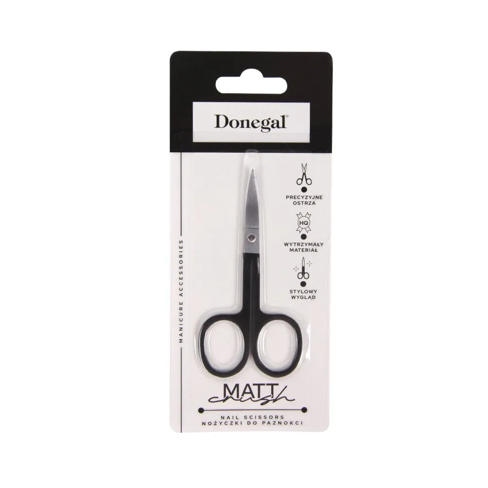 DONEGAL Mat Crush Nagų žirklės - matinė juoda (2143) - Kosmetika