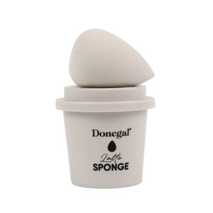 DONEGAL Morning Coffee makiažo kempinė - Latte su dėklu (4350) 1 vnt - Kosmetika