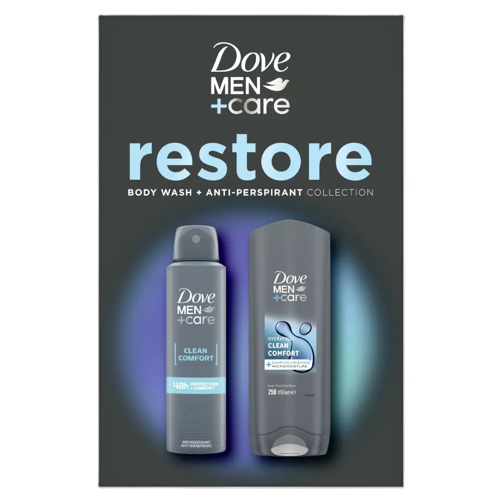 DOVE Men Care Vyrų dezodoranto purškiklis + gelis dovanų rinkinys - Kosmetika
