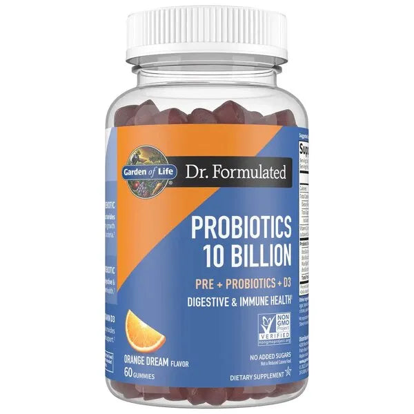 Dr. Formulated Probiotics 10 Billion Orange Dream - 60 gummies - Garden of Life - Papildai