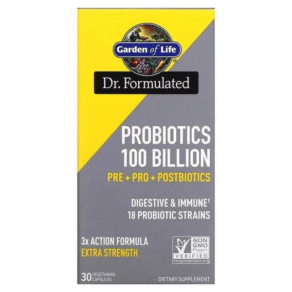 Dr. Formulated Probiotics 100 Billion - 30 vcaps - Garden of Life - Papildai