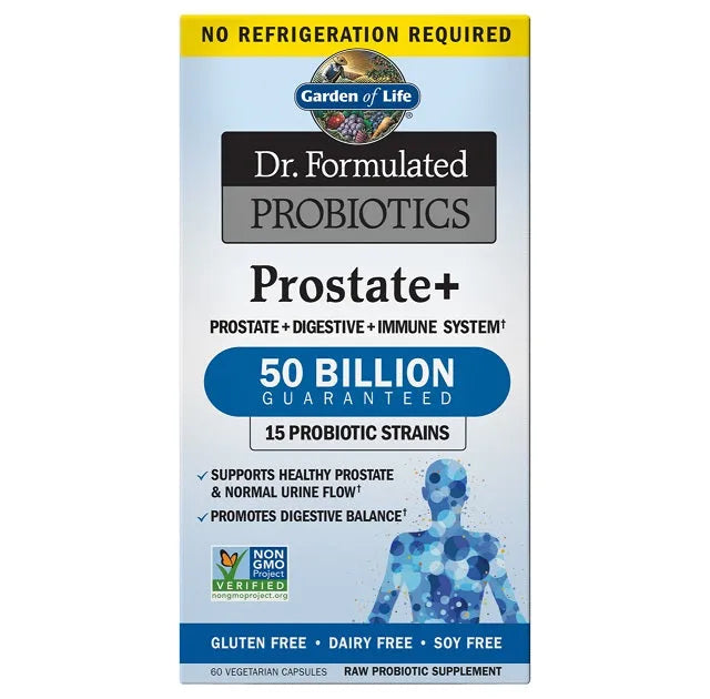 Dr. Formulated Probiotics Prostate+ - 60 vcaps - Garden of Life - Papildai