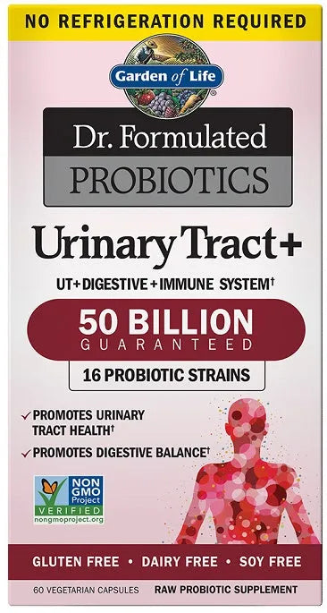 Dr. Formulated Probiotics Urinary Tract+ - 60 vcaps - Garden of Life - Papildai
