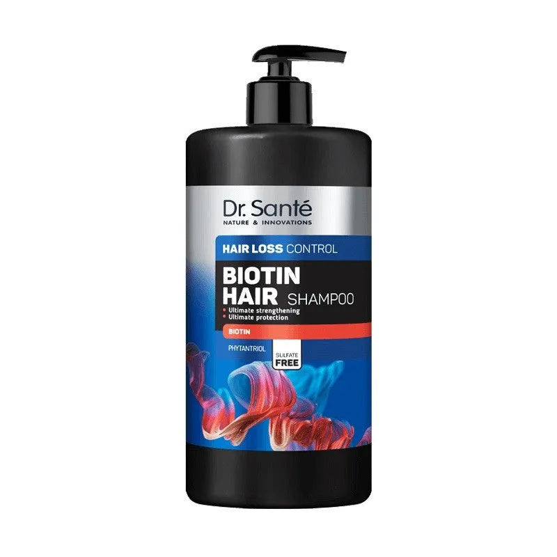 DR. SANTE Biotin Hair Shampoo silpniems ir trapiems plaukams su Biotinu 1000 ml - Kosmetika