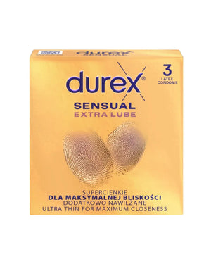 DUREX Sensual Extra Lube Super Thin Condoms - moistened 1 op.-3 pieces - Higiena