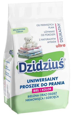 DZIDZIUŚ Universal washing powder for underwear and infant children’s clothes 1.5 kg - Vaikui ir mamai