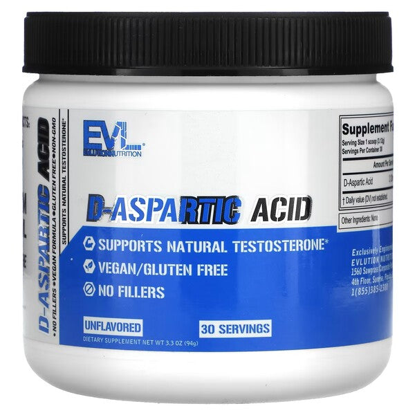 D-Aspartic Acid - 94g - EVLution Nutrition