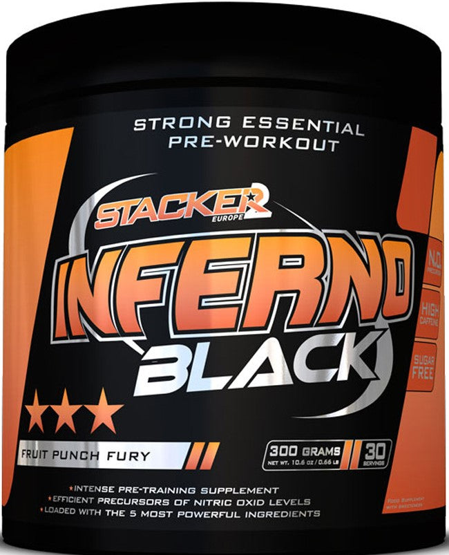 Inferno Black, Fruit Punch Fury - 300g - Stacker2 Europe