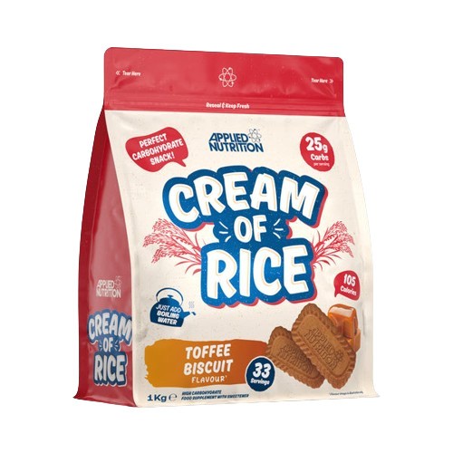Cream of Rice, Toffee Biscuit - 1000g - Applied Nutrition