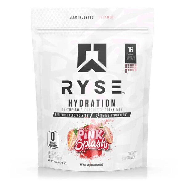 Hydration Sticks, Pink Splash - 16 x 6.4g  - RYSE