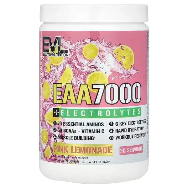 EAA 7000 + Electrolytes Pink Lemonade - 369g - EVLution Nutrition - Sporto papildai