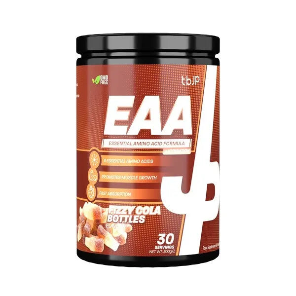 EAA + Hydration Fizzy Cola Bottles - 300g - Trained by JP - Sporto papildai