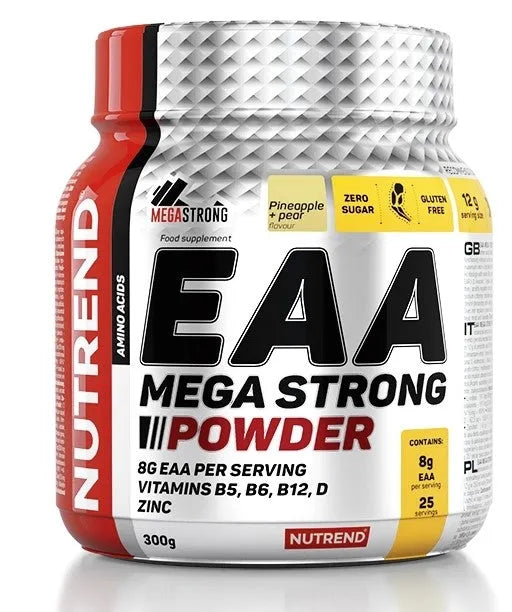 EAA Mega Strong Powder Pineapple + Pear - 300g - Nutrend - Sporto papildai
