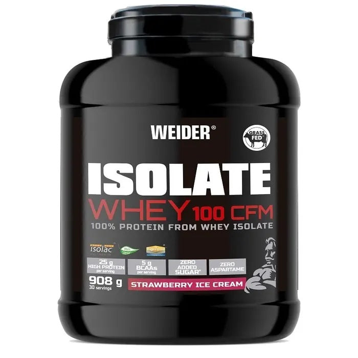 Isolate Whey 100 CFM, Strawberry Ice Cream - 908g - Weider