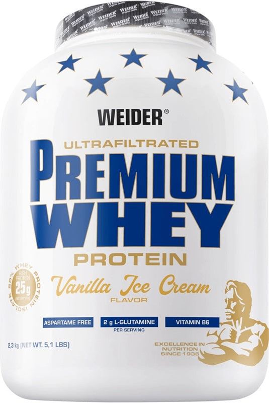 Premium Whey, Vanilla Ice Cream - 2300g - Weider