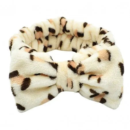 ECARLA Cosmetic hairband with bow - leopard print OPK18PAN - Kosmetika