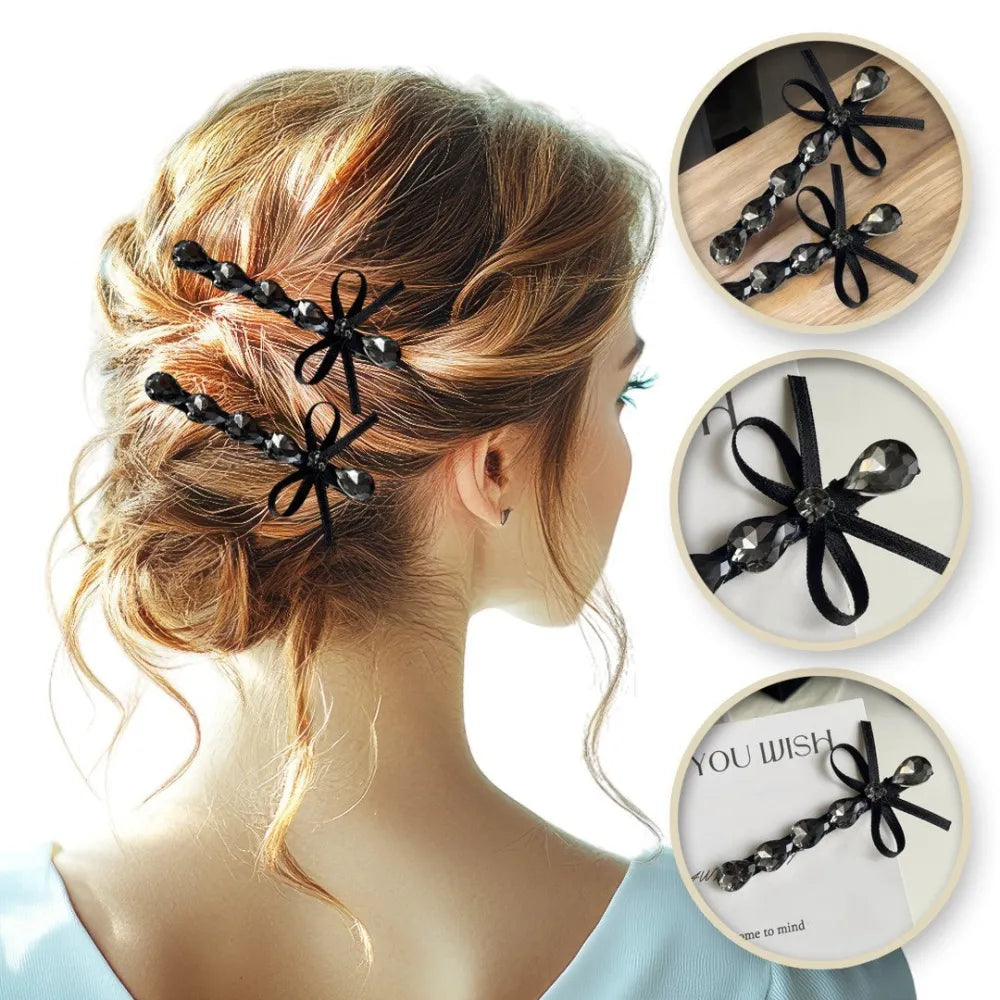 ECARLA Crystal hair clips SP338 - 2 vnt. rinkinys - Kosmetika