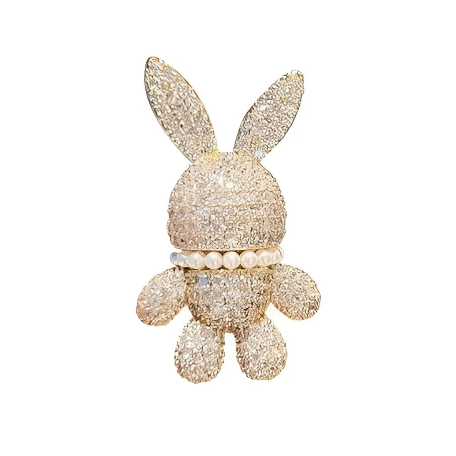 ECARLA Dekoratyvinis segė - Crystal Bunny su Perlų BZ150 - Kosmetika