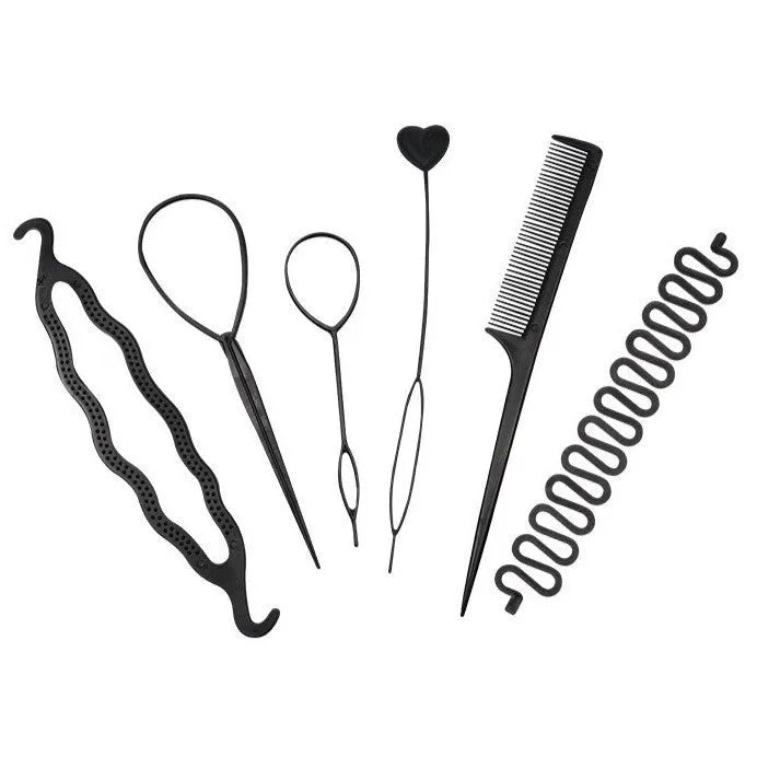 ECARLA Hair styling accessories 6in1 (AK05) 1 pakelis - 6 vnt. - Kosmetika