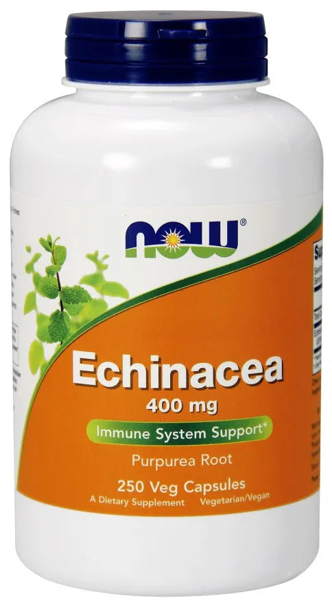 Echinacea 400mg - 250 vcaps - NOW Foods - Papildai