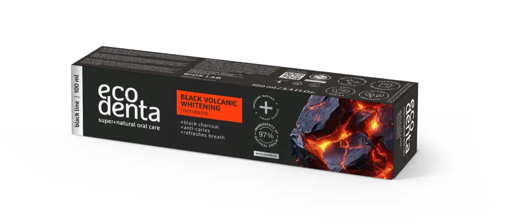 ECODENTA Black Volcanic Whitening Toothpaste with Minerals 100 ml. - Higiena