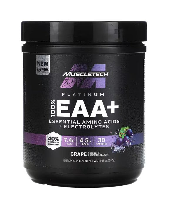 Platinum 100% EAA+, Grape - 387g - MuscleTech